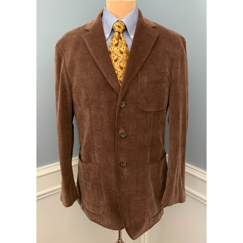 Vintage Crittenden Blazer Mens M/L Corduroy Patch Pocket Jacket Sportcoat
